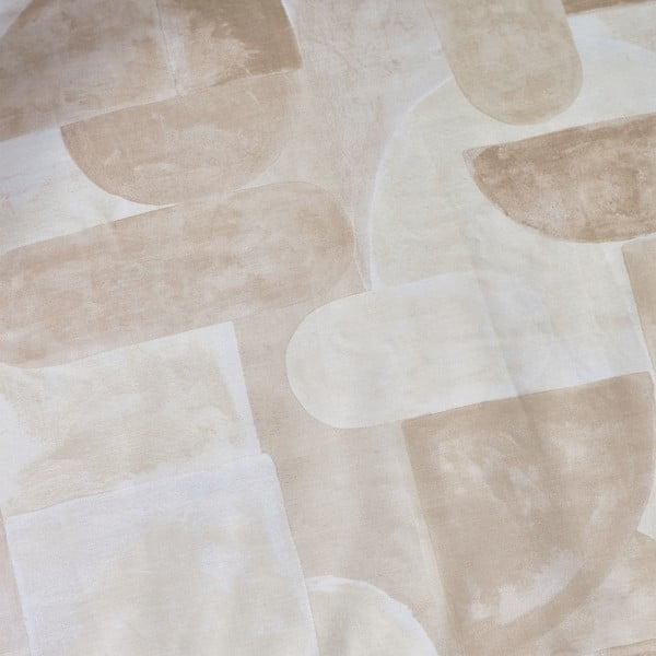 Biancheria da letto beige per letto matrimoniale 200x200 cm Sloane Geo – Catherine Lansfield-image-4