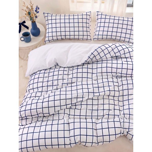 Set copripiumino e federa bianco per letto singolo 200x140 cm Pledsq  – Mijolnir