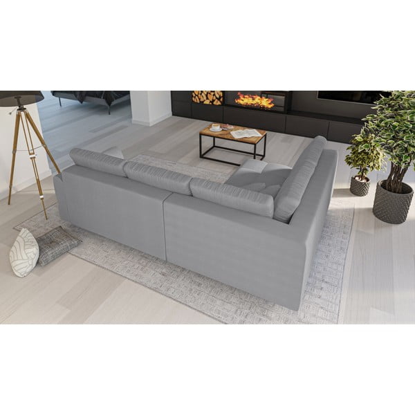 Divano angolare grigio (angolo sinistro) Ariella - Ropez-image-3