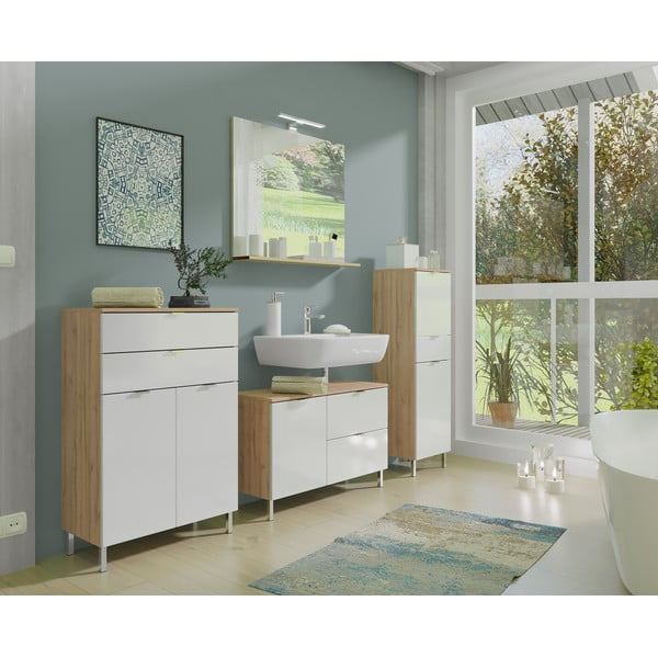Mobile bagno alto bianco 60x97 cm Mauresa - Germania-image-1