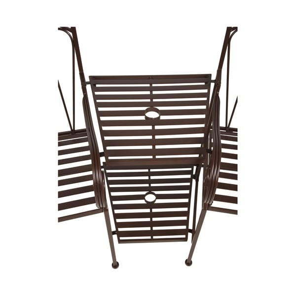 Panchina da giardino in metallo nero Rinjani - Garden Pleasure-image-3