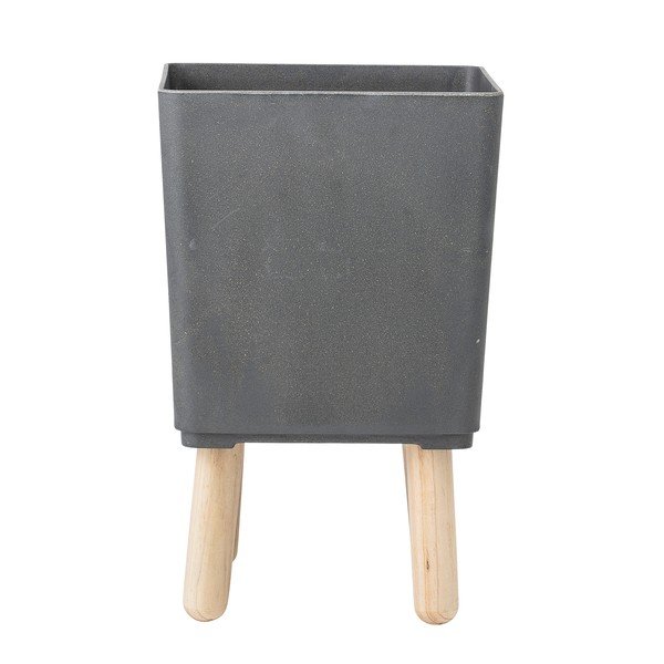 Vaso grigio su gambe - Bloomingville-image-1