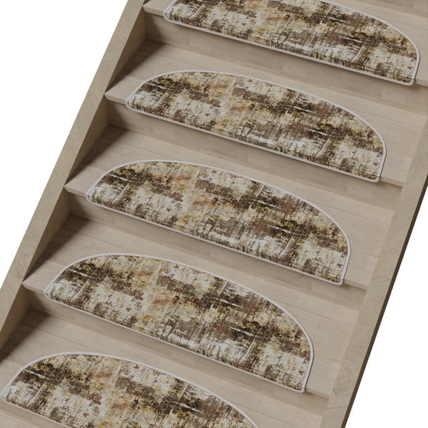 Gradini beige in set da 16 pezzi 20x65 cm Abstract - Vitaus-image-1