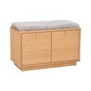 Panca in colore naturale effetto rovere 70 cm Confetti - Rowico