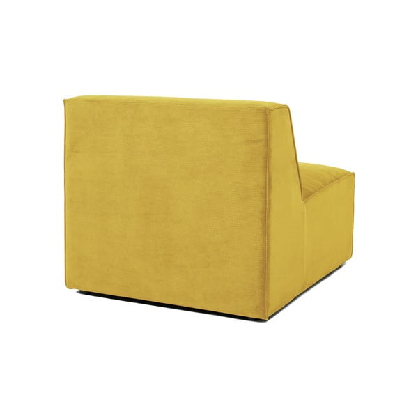 Modulo divano in velluto a coste giallo (parte centrale) Sting - Scandic-image-3