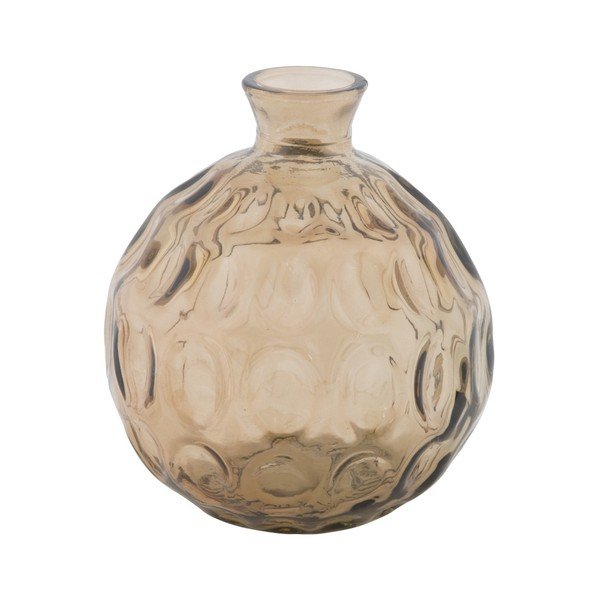 Vaso in vetro riciclato grigio fumo Balls, ⌀ 14 cm - Mauro Ferretti
