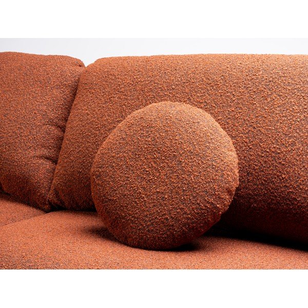 Divano letto color mattone in tessuto bouclé 230 cm Trango - CustomForm-image-1