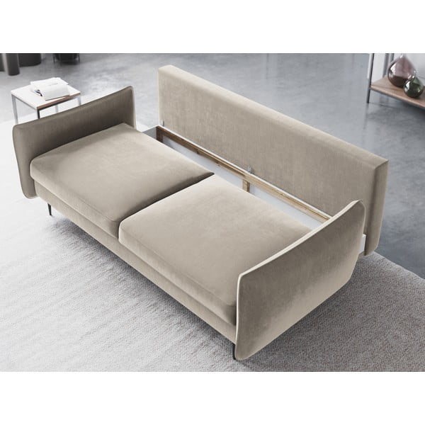 Divano letto beige con contenitore Vermont - Cosmopolitan Design-image-3