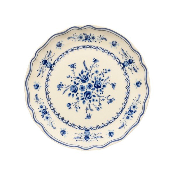 Piatto da dolce blu/beige in gres ø 21 cm Vila – Costa Nova