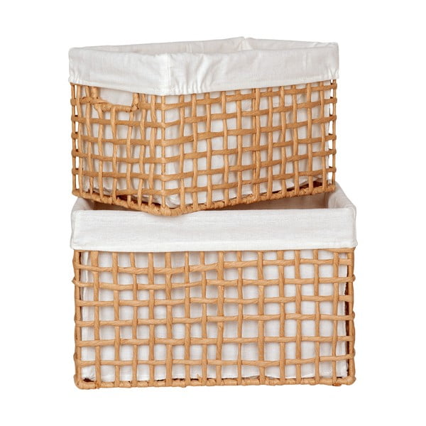 Set di cesti 2 pz 25x35x22 cm Bustelo – House Nordic-image-2
