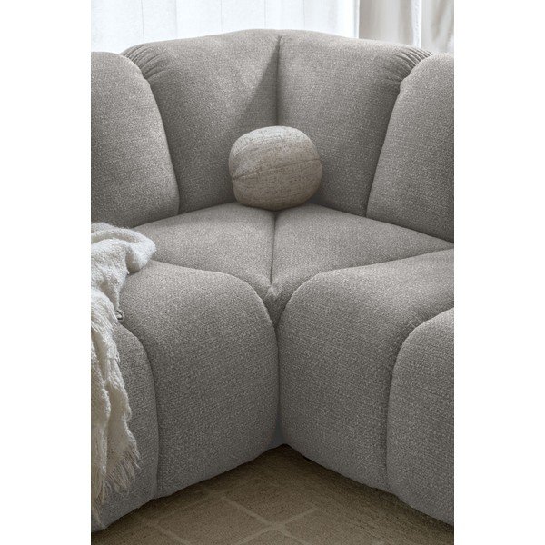 Divano angolare grigio chiaro (con penisola a destra/a U) Shell – Miuform-image-4