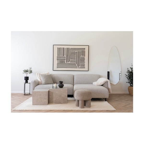 Tappeto in lana color crema tessuto a mano 160x230 cm Pune - House Nordic-image-1