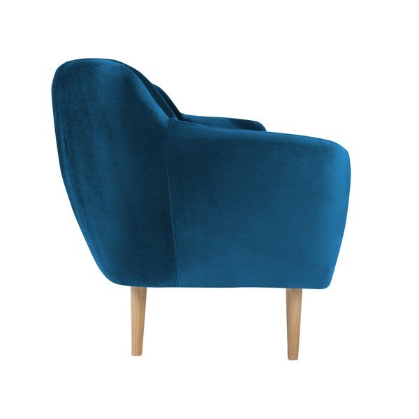 Divano blu a tre posti Benito - Mazzini Sofas-image-4