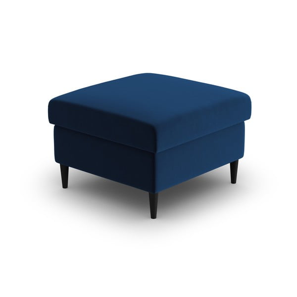 Poggiapiedi blu con rivestimento in velluto Kyoto – Cosmopolitan Design-image-2