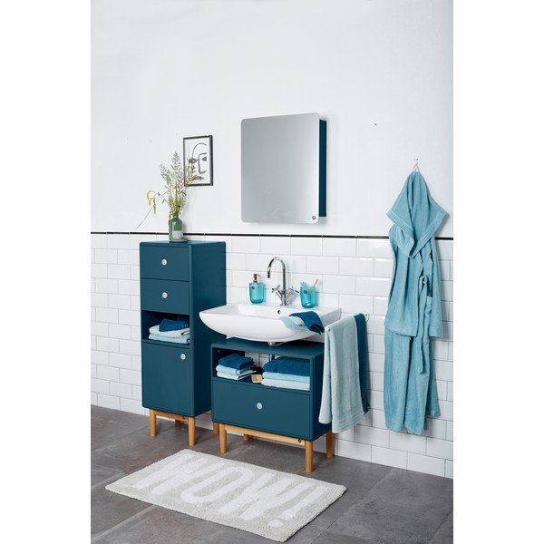 Mobile bagno sospeso con specchio color petrolio 50x58 cm Color Bath - Tom Tailor-image-3