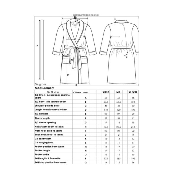 Accappatoio rosa in cotone XS/S Terry – HIP-image-1