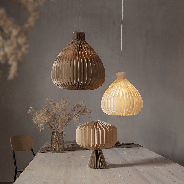 Paralume crema ø 28 cm Honeycomb - Star Trading-image-3