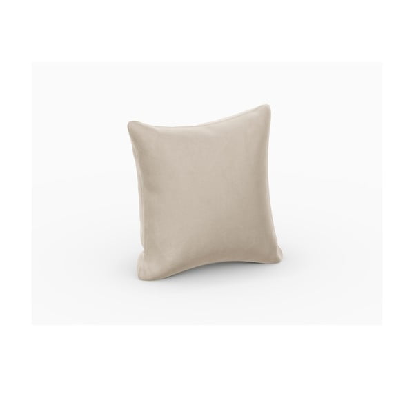 Cuscino in velluto beige per divano componibile Rome Velvet - Cosmopolitan Design-image-1