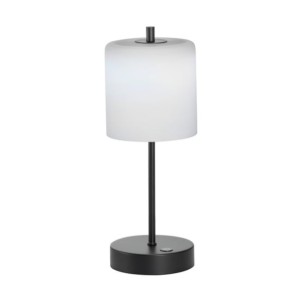 Lampada da tavolo dimmerabile a LED bianca e nera (altezza 34,5 cm) Riva - Fischer & Honsel