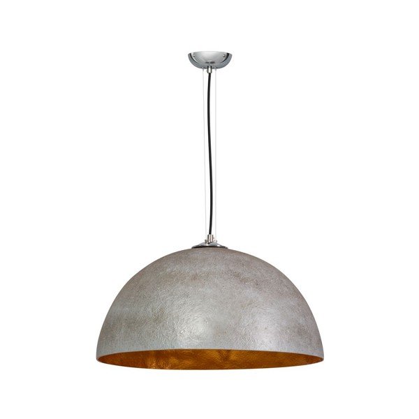 Mezzo Tondo Kyle, lampada da soffitto in rame grigio, ⌀ 50 cm - ETH