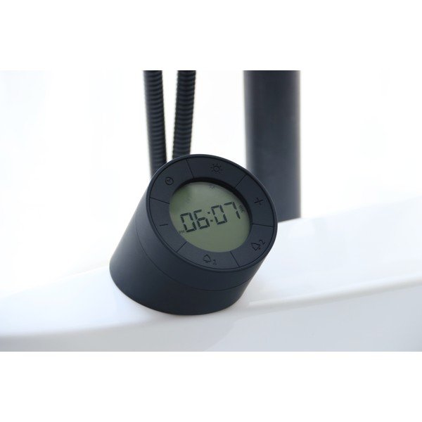 Sveglia nera con display a LED sul bordo The Edge - Gingko-image-4