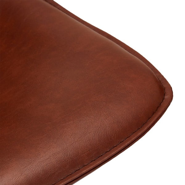 Set di sbagelli da bar marrone chiaro in similpelle 2 pz (altezza della seduta 70 cm) Isabel – Furnhouse-image-1