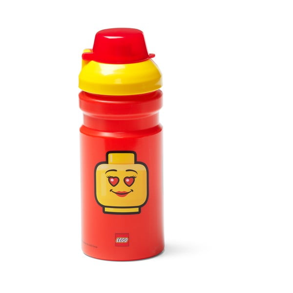 Borraccia rossa con coperchio giallo , 390 ml Iconic - LEGO®