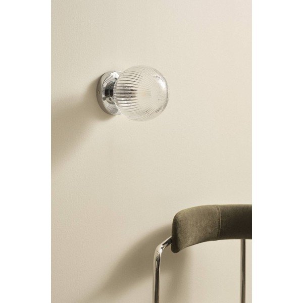Plafoniera color argento lucido in vetro ø 15 cm Tink – Jotex-image-2