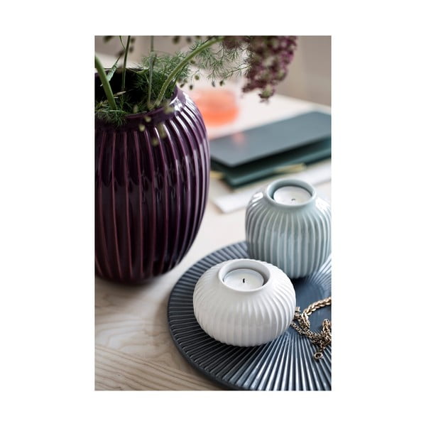 Portacandele in porcellana bianca Hammershoi, ⌀ 8 cm Hammershøi - Kähler Design-image-2