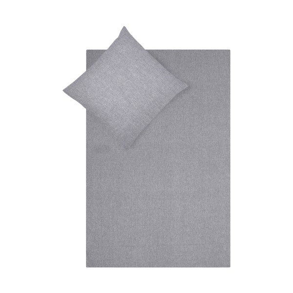 Biancheria da letto singola grigia con cashmere , 155 x 220 cm Cashmere - Westwing Collection