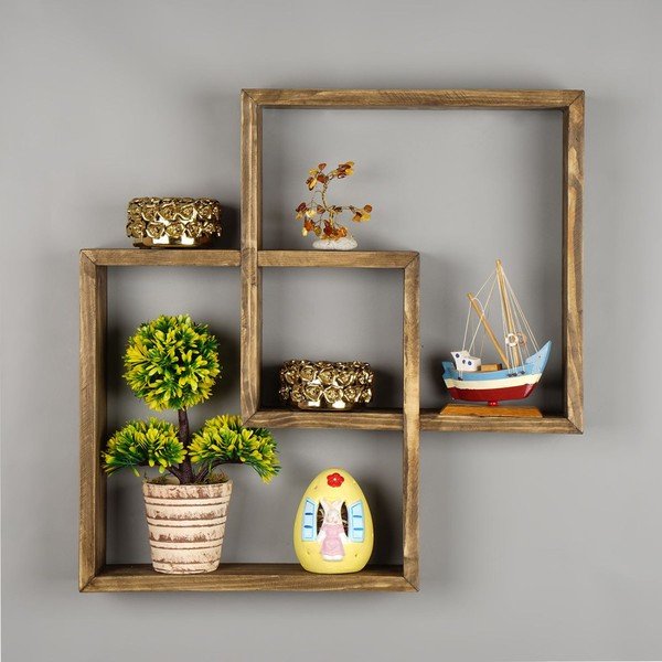 Scaffale in legno Squarre - Evila Originals-image-1