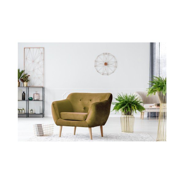 Poltrona Amelie giallo senape - Mazzini Sofas-image-2