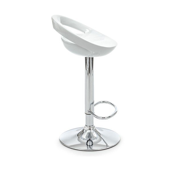 Set di sedie da bar bianca con altezza regolabile 2 pz (altezza della seduta 50 cm) Mirko – Tomasucci-image-2