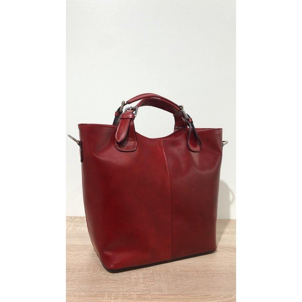 Borsa in pelle rossa Valeria - Massimo Castelli-image-1