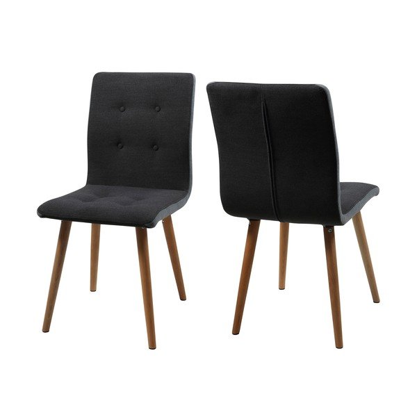 Set di 2 sedie da pranzo Frida grigio scuro - Actona