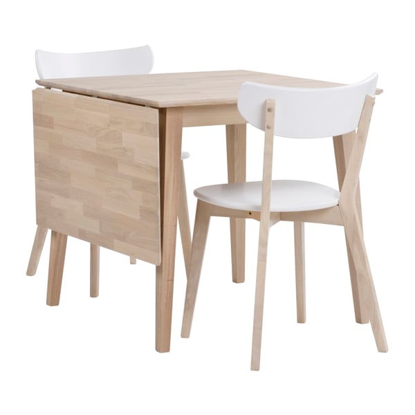 Tavolo da pranzo pieghevole in rovere laccato opaco , 80 x 80 cm Filippa - Rowico-image-4