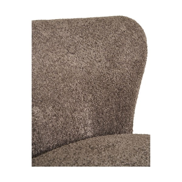 Poltrona marrone in tessuto bouclé Covelo - House Nordic-image-4