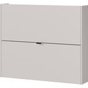Scarpiera color crema con effetto rovere con ante ribaltabili/da parete 100x83x18 cm Ameca – Germania