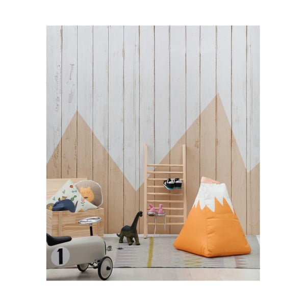 Borsa per bambini gialla e beige Mountain - Little Nice Things-image-1