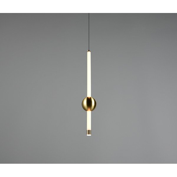 Lampadario LED color ottone con intensità regolabile Melita – Trio-image-1