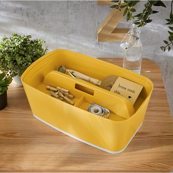 Organizzatore portatile giallo con maniglia Cosy - Leitz-image-2