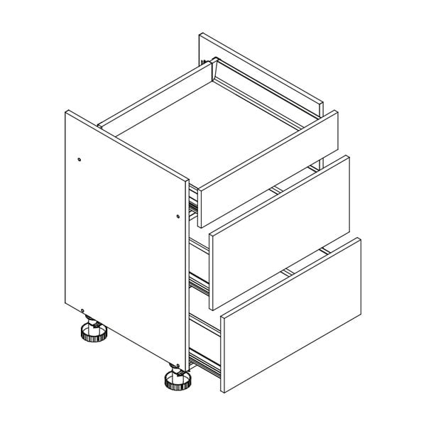 Mobile da cucina inferiore (larghezza 40 cm) Kai - STOLKAR-image-4
