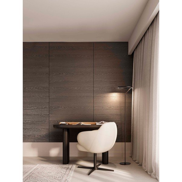 Lampada da terra LED nera opaca in alluminio con intensità regolabile (altezza totale 168 cm) Tilia – Nova Luce-image-1