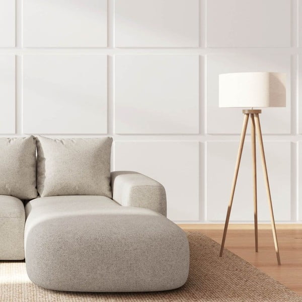 Divano angolare beige (con penisola a destra e chaise lounge) Monce – Rodier-image-3