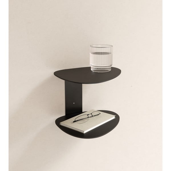 Mensola nera in acciaio 29 cm Curve Bull – LIND DNA-image-1