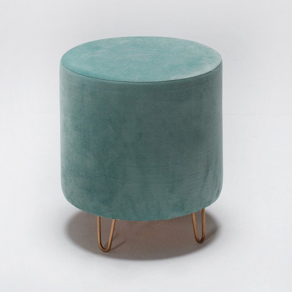 Pouf Ronda blu chiaro - Asmara - Artie-image-1