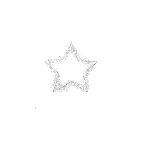 Decorazione luminosa a sospensione in argento, altezza 50 cm Martin - Markslöjd