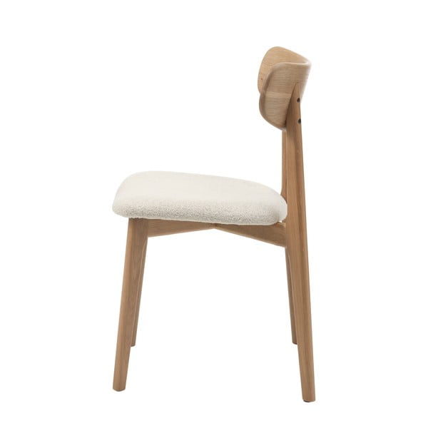 Sedia da pranzo in colore crema-naturale Elim - Unique Furniture-image-4