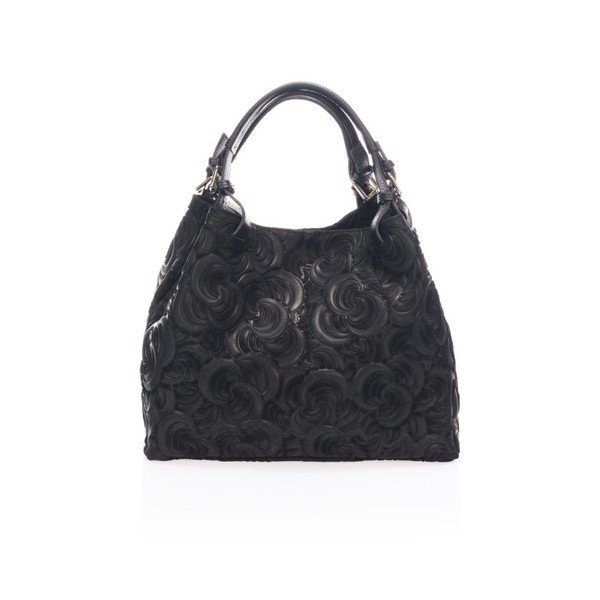 Borsa in pelle nera Eriberti - Massimo Castelli-image-1