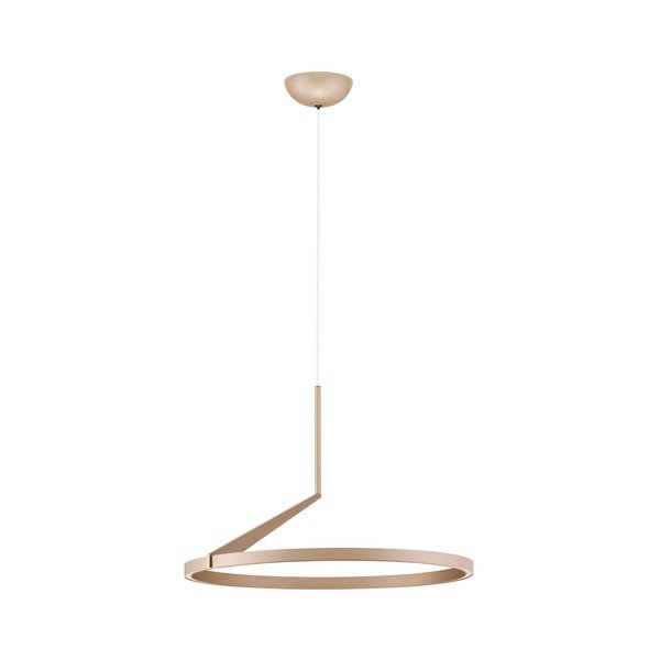 Lampadario LED oro rosa in alluminio con intensità regolabile ø 60 cm Tilia – Nova Luce